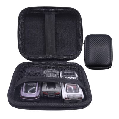 1/64 Scale Car Model Storage Box 3-car Capacity, Portable 1/64 Model Car Storage Case, 1/64 Scale Car Organizer with Soft Lining and Mesh Pocket Diecast Car Storage for Collectors
