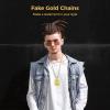 24 Pcs Dollar Sign Pendant Gold Chain Necklace, 33 in, Fake Gold Chains for Party Favors, Celebrations, Costume view 2