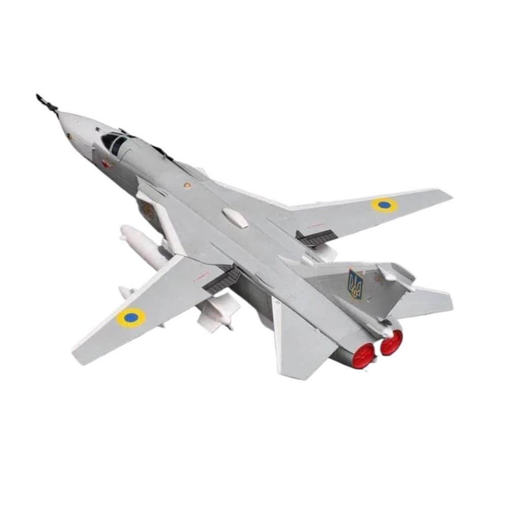 Flying Airplane Model Diecast 1:72 SU-24 SU24 Fighter Model Toy Ukrainian Russia Air Force Static Replica Aircraft Airplane Models Aviation Airbus
