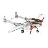 Flying Airplane Model Diecast 1/72 USAF Millitary Jet P38 P-38 P-38J Lighting Metal Alloy Model Aircraft Airplane Toy for Collection Aviation Airbus view 4