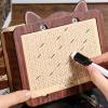 2026 Cat Savings Challenge Box,Wooden Money Box with Counter Savings, with Counter, Piggy Bank with Amount Target and Numbers, for Children and Adults. view 3