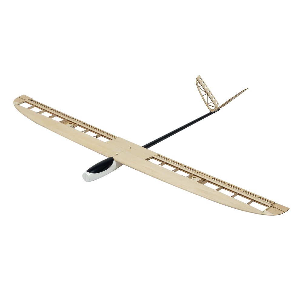 AEORCACC FG08 1.5M(59inch) Wingspan Falcon RC Glider Balsawood RC Airplane Model Kit,DIY Outdoor Assembly RC Plane Kit 4CH Remote Control Aircraft