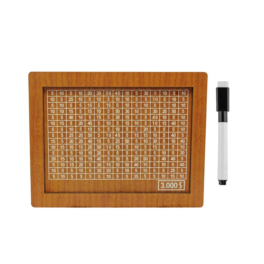 2026 New Cash Vault Wooden Savings Box,Wooden Savings Challenge Box with Pen,Retro Style Wooden Money Box with Counter Piggy Bank Handmade Saving Money Goal Piggy Bank (3000)