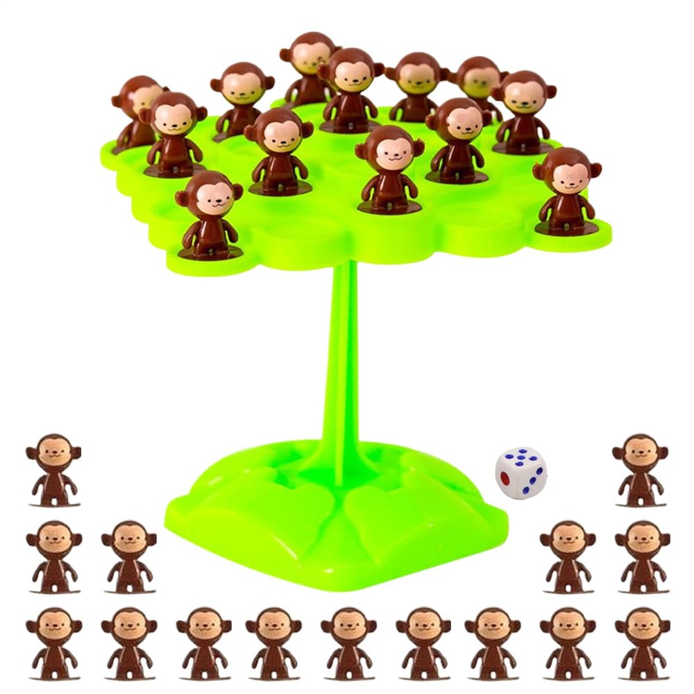 Monkey Stacking Games, Funny Stacking Monkeys, Balance Tree Challenge, Balance Board Game, Monkeys Palace Board Game, Interactive Balancing Toys for Kids Boys Girls Home School