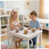 Bemonew Tea Sets for Toddlers 3-5, Educational Tea Party Set with Silicone Teapot, Cups, Coasters with Serving Spoon for Girls and Boys view 4