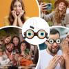 2pcs Crazy Winking Prank Glasses, Funny Costume Eyes Glass Prank with Winking Eye Mechanism, Hilarious Gag Joke, for Dress up Party Birthday Photography Role Play Themed Events Holiday Cosplay view 4