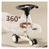 Wiggle Scooter Sliding Car with Music Roll Flash Wheels Wiggle Car for Kids Anti-Rollover, Ride On Toys for Boys and Girls(Grey) view 4