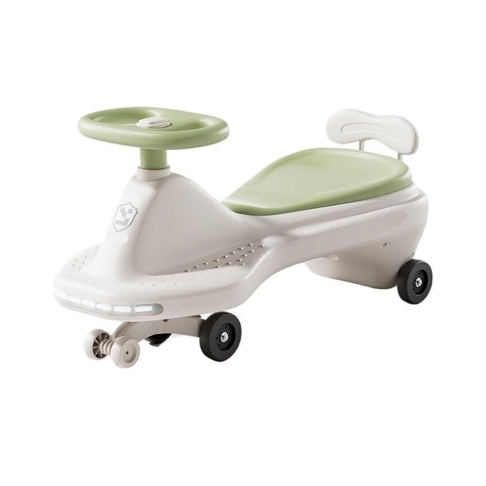 Wiggle Scooter Wiggle Car for Kids Ride on Toy with Flashing Wheels and Music Anti-Rollover, Toy Set for Indoor Outdoor(Green)