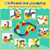 2026 New Electric Magnetic Train Track Sets, Gravity Defying 3D, DIY Track Building Kits with Train and Traffic Signs, for 4-8 Year Old Boy Toys Boys Girls Birthday Party Gifts (90PCS) view 3