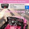 ASOWTREND 12V Kids Ride On Truck Car, Parent Remote Control, 3 Speeds, Spring Suspension, LED Lights & Bluetooth Music, Toddler Electric Vehicle Toy for Boys Girls-Pink view 3