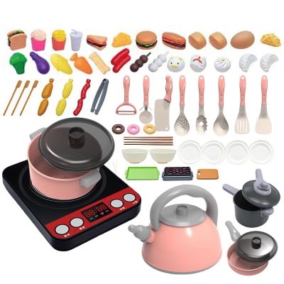 Kitchen Playset Accessories 71-Piece Pretend Cooking Play Set with Sound | Kids Role-Playing Toy for Imaginative Cooking, Baking, Stirring, Pretend Meals, Educational Fun for Children