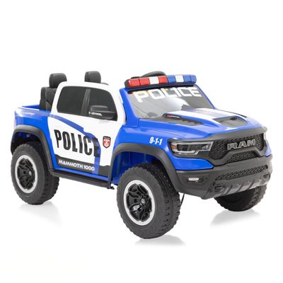 24V Ride on Toys for Kids, Electric Car for Kids w/Remote Control, Ride on Truck w/Bluetooth, LED Lights, Truck Bed Storage, Gear Shifter & Soft Start (Blue)