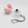 YWLUUOO Mechanical Keyboards Button Toy Switches Tester for Anxieties Relief Focusing Improvement Cartoon Piggy Keycap Pocket Size Stress Relief Clicky Switches Toy view 3