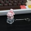 YWLUUOO Mechanical Keyboards Button Toy Switches Tester for Anxieties Relief Focusing Improvement Cartoon Piggy Keycap Pocket Size Stress Relief Clicky Switches Toy view 4