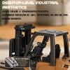 foouhi RC Forklift Toy 1/64 Scale Mini RC Forklift, App Controlled & Remote Control Forklift Toy, Desk RC Construction Vehicle, Rechargeable STEM Toy for Kids & Adults (Forklift) view 2