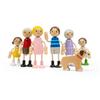 Bigjigs Toys Generational Family Dolls Set of 7 Wooden Dolls House, Small Toy Families, Children, Parents, Grandparents & Dog Figures for Dollhouse, Role Play Sets for Children from 18 view 4