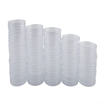 38mm Diameter Coin Holders 100Pcs Clear Round Plastic Coin Holder Capsules for Safe Coin Collection Storage and Protection
