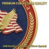 2026 USA 250th Anniversary Commemorative Coin (1776-2026) | Bald Eagle & Liberty Bell Patriotic Collectible | 250th anniversary | US History Themed Patriotic Token | Semiquincentennial Keepsake (4pcs) view 3