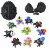3D Printed Dragon Egg with 10 Unique Spiders, 3D Printed Animals Toys, Surprise Spider Fidget Toy Set for Party Favors, Fun Gift for Kids (Black) view 1