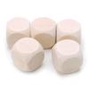 5Pcs Unfinished Dice Wooden Rounded D6 Cubes for Fun Sticker & Math Teaching Tool Engraving Graffiti Toys view 1