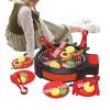 Kids Grill Playset | Kitchen Accessories with Light | Pretend Cooking BBQ Set with Food | for Kids Boys Girls Indoor Outdoor Preschool School Home Camping Classroom Birthday view 1