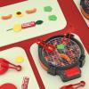 Kids Grill Playset | Kitchen Accessories with Light | Pretend Cooking BBQ Set with Food | for Kids Boys Girls Indoor Outdoor Preschool School Home Camping Classroom Birthday view 3