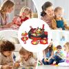 Kids Grill Playset | Kitchen Accessories with Light | Pretend Cooking BBQ Set with Food | for Kids Boys Girls Indoor Outdoor Preschool School Home Camping Classroom Birthday view 4
