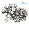 Sonew 100pcs Blank Pin Button Round Safety Badge Emblem Medal Supplies Handicraft Gifts Souvenirs DIY Crafts (25MM metal badges 100 sets) view 4