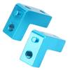 2pcs Servo Plate Aluminum Alloy Servo Mount, RC Servo Plate for RGT 136100 1/10 RC Car, High Strength Lightweight Servo Bracket with Screws, Durable Replacement Part for Horizonte (Blue 680023B) view 4