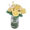 1:12 Dollhouse Model Cute Simulated Miniature Clay Flower Decoration Accessories Gift for Dollhouse Scenes and Collectors Clay Material Iron Wire Glass Bottle view 2