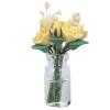 1:12 Dollhouse Model Cute Simulated Miniature Clay Flower Decoration Accessories Gift for Dollhouse Scenes and Collectors Clay Material Iron Wire Glass Bottle view 4