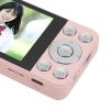 4K Digital Camera for Photography, 64MP Vlogging Camera with 18x Zoom, Autofocus Anti Shake Selfie HD Video Camera, Compact Travel Camera for Teen Boy Girl Kids, Includes Storage B (Pink) view 3