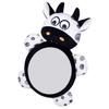 Abaodam Car Mirror for Rear Facing Safety Cartoon Animal Rearview Mirror with Wide View Black and White for Car Seats view 1