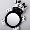 Abaodam Car Mirror for Rear Facing Safety Cartoon Animal Rearview Mirror with Wide View Black and White for Car Seats view 3