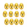 CarpNettore 12x Fillable Easter Eggs Golden Eggs Multipurpose Ornaments for Easter Gifts Home Decor Treasure Box Toys Boys Girls Kids, M view 1