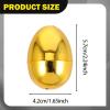 CarpNettore 12x Fillable Easter Eggs Golden Eggs Multipurpose Ornaments for Easter Gifts Home Decor Treasure Box Toys Boys Girls Kids, M view 2