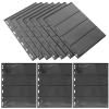 FUNNETOYU 10-sheet Pvc Stamp Storage Binder with Double-sided 4-row Black Background Loose-leaf Pages for Stamp Collecting Supplies and Collectors