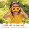Peekimals Kids Binoculars - Lion Roar | Animal-Themed Toddler Binoculars for Outdoor Exploration | Toddler Camping | Lightweight & Durable | Designed for Ages 3+ view 2