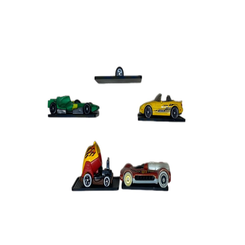 10x Thumb Tack Wall Mount for hot Wheel Cars - Made in USA (30 Black)