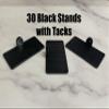 10x Thumb Tack Wall Mount for hot Wheel Cars - Made in USA (30 Black) view 2