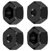 4Pcs Aluminum 7mm to 12mm Wheel Hex Hub Adapters Conversion for 1/16 RC Truck Buggy Car Accessories confident(6MM) view 1