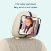 BELOWSYALER Adjustable Wide Car Rear Seat Glass/Seat Car Glass Monitor Square Car Glass view 3