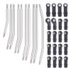 10Pcs Stainless Steel Links Rod Set with Ball End 313/324mm Wheelbase 1/10 RC Crawler Car for Axial for SCX10 II 90046 Parts confident(313mm) view 1