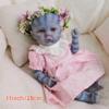 11 Inch Mini Baby Blue Baby Toy Silicone Reborn Newborn Doll Blue Skin Doll view 2
