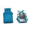VBCERSDZ RC Car Accessories Compatible with WLtoys 144001 1/14 RC Car Upgrade Spare Parts Accessories Metal Wave Box Gear Box Upper and Lower Cover(Blue) view 2