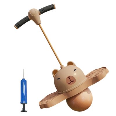 Hopping Ball - Capybara Jumping Ball with Handle | Cartoon Design Space hopperrs, Non Slip Bouncy Jumper Equipment for Beginners Girls Adults Sports Indoor Outdoor School Park Gathering