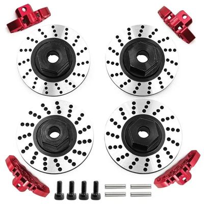 RC Car Toys For Traxxas 4-TEC Drift For Mustang 1/10 4PCS/Set Aluminium Alloy Mental Brake Disc Drive Hub Accessories