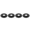 4pcs RC Brake Disc Aluminum Alloy Brake Caliper, RC Simulation Wheel Brake System, High Performance Brake Disc for 2.2 Inch Wheel, Lightweight Durable RC Accessories for 1/10 RC Cr (Black) view 1