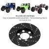 4pcs RC Brake Disc Aluminum Alloy Brake Caliper, RC Simulation Wheel Brake System, High Performance Brake Disc for 2.2 Inch Wheel, Lightweight Durable RC Accessories for 1/10 RC Cr (Black) view 4