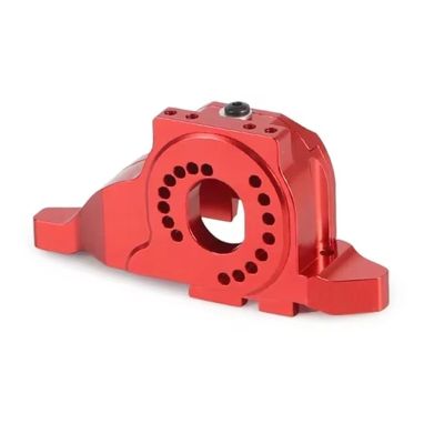 RC Crawlers Components For TRX-6 G63 For TRX-4 G500 For Bronco For Defender 1/10 Aluminum Alloy Heat Sink Motor Mount Base Gear Cover RC Crawler Car Accessories(Red)